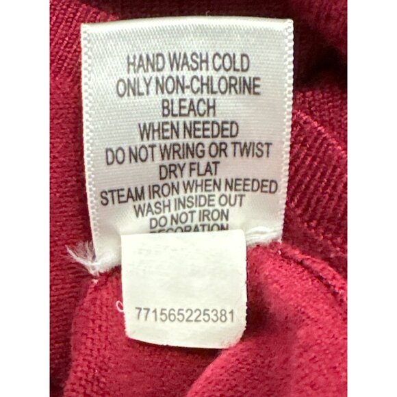 Vintage Apt 9 Burgundy Wine Wrap Layered Sweater With Black Sequined Long Sleeve - Picture 6 of 8